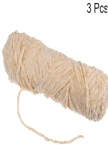 Manta de hilo chenille - paquete de 3 unidades de tacto suave, adecuada para tejer y hacer ganchillos de bricolaje, ideal para proyectos de artesanía y comodidad, cada una de 100g, textura esponjosa