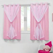 Cortina Infantil Para Quarto Bebê 2,20x1,30 Menina Teen Indicado para Varão de 1,50m até 1,80m