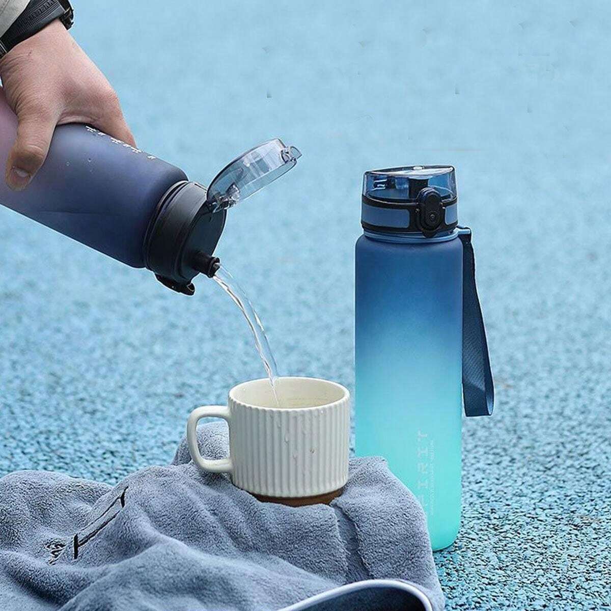 6-Pack Collapsible Water Bottles - Silicone, Leak-Proof, 500ml For Travel & Outdoor - View #8