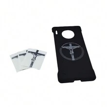 3 Pcs European And American Retro Dark Style Cross , High-End Metal Alloy Cross Stickers, Gold & Silver Cross Decoration Set - Silver 3-pack - View 6