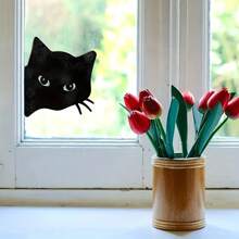 2pcs Cat Silhouette Metal Picks For Garden, Yard Art, Halloween Home Decor, Outdoor Decor, Lawn Decoration – Ideal Gift For Cat Lovers