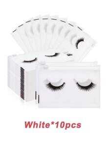 10 件/30 件/60 件睫毛护理包化妆包带拉链，旅行装，睫毛收纳包，波西米亚风，适用于假日海滩、浴室收纳、卧室收纳，大容量 - 彩色 - 查看 12