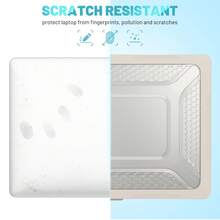 Air 13 2020年 2019年發行版A2337 M1 A2179 A1932專用保護殼，重型塑料硬殼設計，帶折疊支架和防震TPU殼，適用於Pro 13吋A2338/A2289 - 杏色 - 查看 6