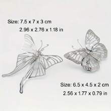 1pc Stainless Steel 3D DIY Puzzle Model Of Dragonfly & Praying Mantis, Metal Puzzle For Car Interior, Desk Decoration,3d Puzzle,Puzzle,Metal Puzzle,3d Puzzle,Puzzle,Metal Puzzle