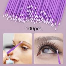 Microaplicadores Descartáveis para Extensões de Cílios - Escovas Aplicadoras Micro Sem Fiapos para Lábios, Varetas de Rímel para Cílios, Dentes, Unhas, Delineador e Cuidados Pessoais (50/100/200/300/500/600/800 peças)