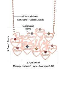 Tùy chỉnh Cá nhân hóa Các thành viên trong gia đình của chúng tôi Vòng cổ nhiều tên bằng tiếng Anh, Quà tặng Ngày của Cha, Quà tặng Ngày của Mẹ, Lễ kỷ niệm, Sinh nhật, Ngày lễ tình nhân, Giáng sinh, Quà tặng Gia đình Cao cấp cho Bạn bè, Bạn cùng lớp, Lễ tốt nghiệp - Hoa hồng vàng - Xem 10