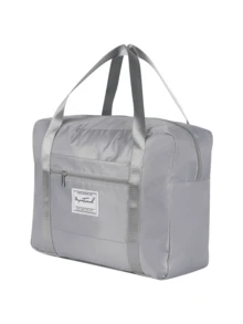 1入組攜帶式旅行多功能飛機包-可輕鬆收納衣物、數字產品和化妝品-適用於具有標語圖形的行李箱、旅行收納袋、攜帶式鞋子、化妝袋和洗衣袋。旅行、臥室收納、大學宿舍裝飾、臥室裝飾、宿舍必需品、學生教師防水行李箱整理袋和旅行配件 - 彩色 - 查看 19