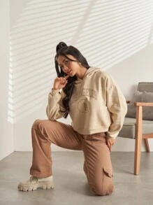 Women Sweatshirts - 米色 - 查看 4