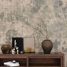 1 Roll Old Weathered Concrete Wallpaper Peel And Stick Industrial Wallpaper For Bedroom Living Room Bathroom Wide Concrete Contact Paper For Walls Removable Adhesive Cement Vinyl Wallpaper15.7inX393.7/196.8/118.1/39.3in