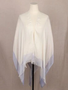 Women Summer Poncho Large Long Lightweight Modal Shawl Wrap - Multicolor - View 1