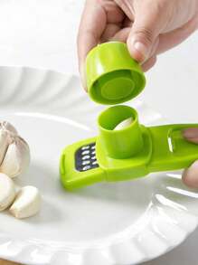 1 Piece Multifunctional Garlic Masher For Grinding Ginger And Garlic,Kitchen Gadgets Multifunctional Creative Garlic Mill Garlic Press Garlic Cutter Practical Ginger Mill - Green - View 2