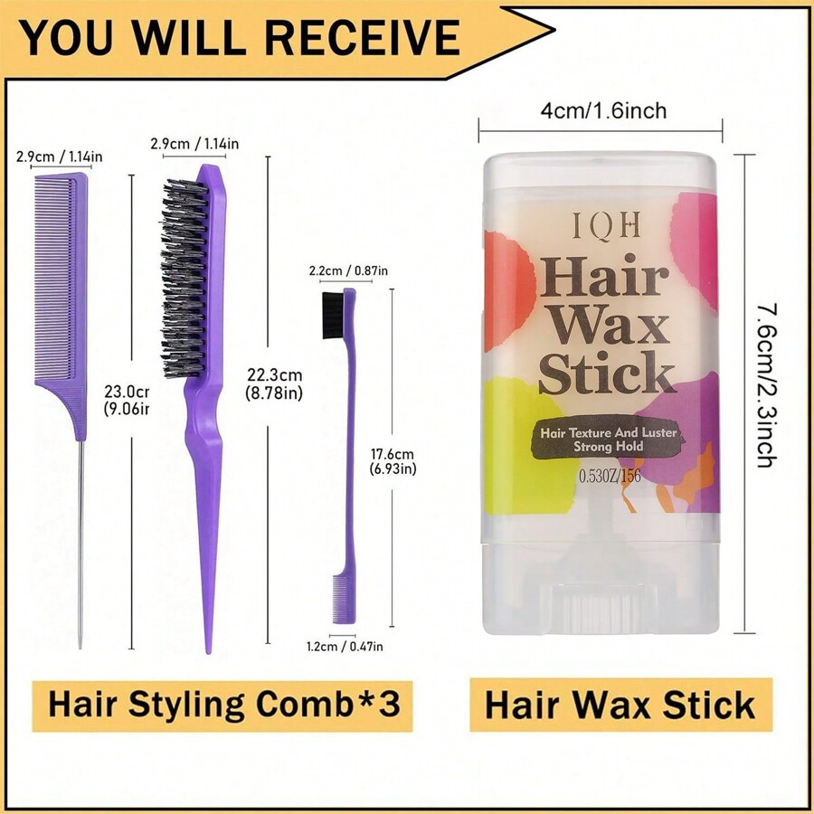 Hair Wax Stick, Wax Stick For Hair Slick Stick, Hair Wax Stick For