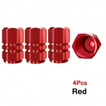 4 szt. Metalowe nakładki na zawory opon odpowiednie do samochodów, rowerów i motocykli