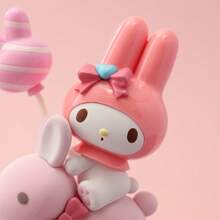 Miniso Sanrio Characters My Melody Figure Sweet Party Series Model Toy Collection Decoration Desktop Ornament - Rose Red - View 4