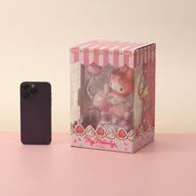 Miniso Sanrio Characters My Melody Figure Sweet Party Series Model Toy Collection Decoration Desktop Ornament - Rose Red - View 11