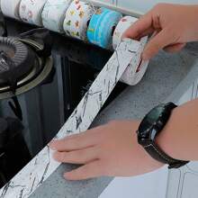 3.2m Beautifying Decoration Mold-Proof Sticker For Kitchen, Bathroom, Toilet, And Sink Corner, Waterproof Sealing Tape For Stove And Oil-Proof Home Bathroom Decor Summer Back To School
