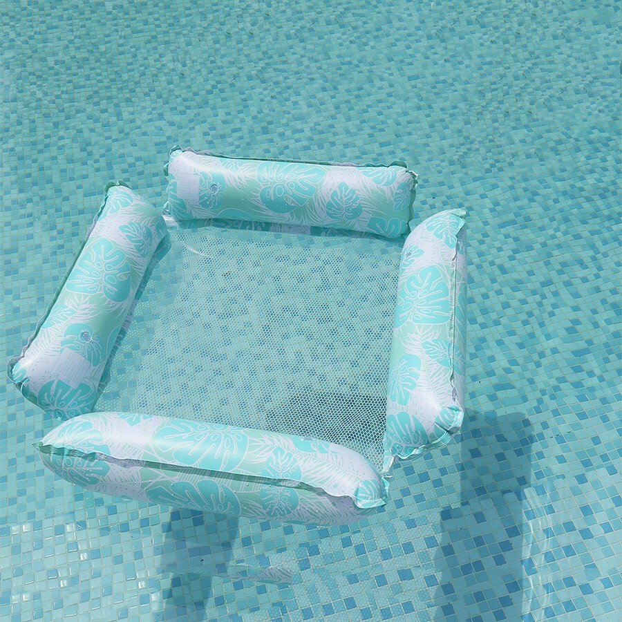 Hamaca Inflable Para Piscina 4 En 1 - 2 Unidades + Bomba De Aire, 120x70 Cm, Flotante, Ideal Para Playa Y Piscina