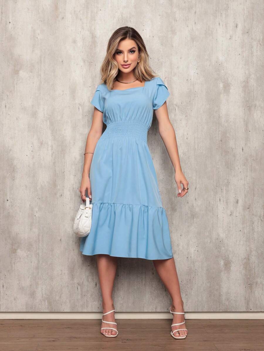 Women Dresses - 淺藍色 - 查看 1