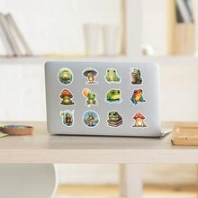 50入組青蛙防水DIY創意塗鴉貼紙，適用於吉他、滑板、水壺、帽、雪板、手提電腦、手機殼、冰箱門、行李箱塗鴉貼紙 - 彩色 - 查看 4