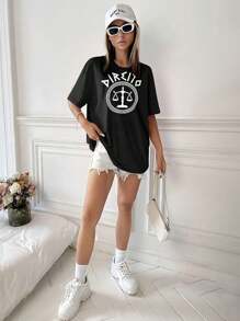 Women T-Shirts - 黑色 - 查看 3