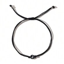 Minimalist Style Steel Ball Round 26 Letter Double Rope Women's Bracelet With Foldable Jewelry - QT-b23121301 - View 7