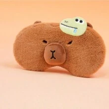 Máscara de ojos para dormir de viaje con peluche de carpa de dibujos animados linda - Multicolor - Ver 8