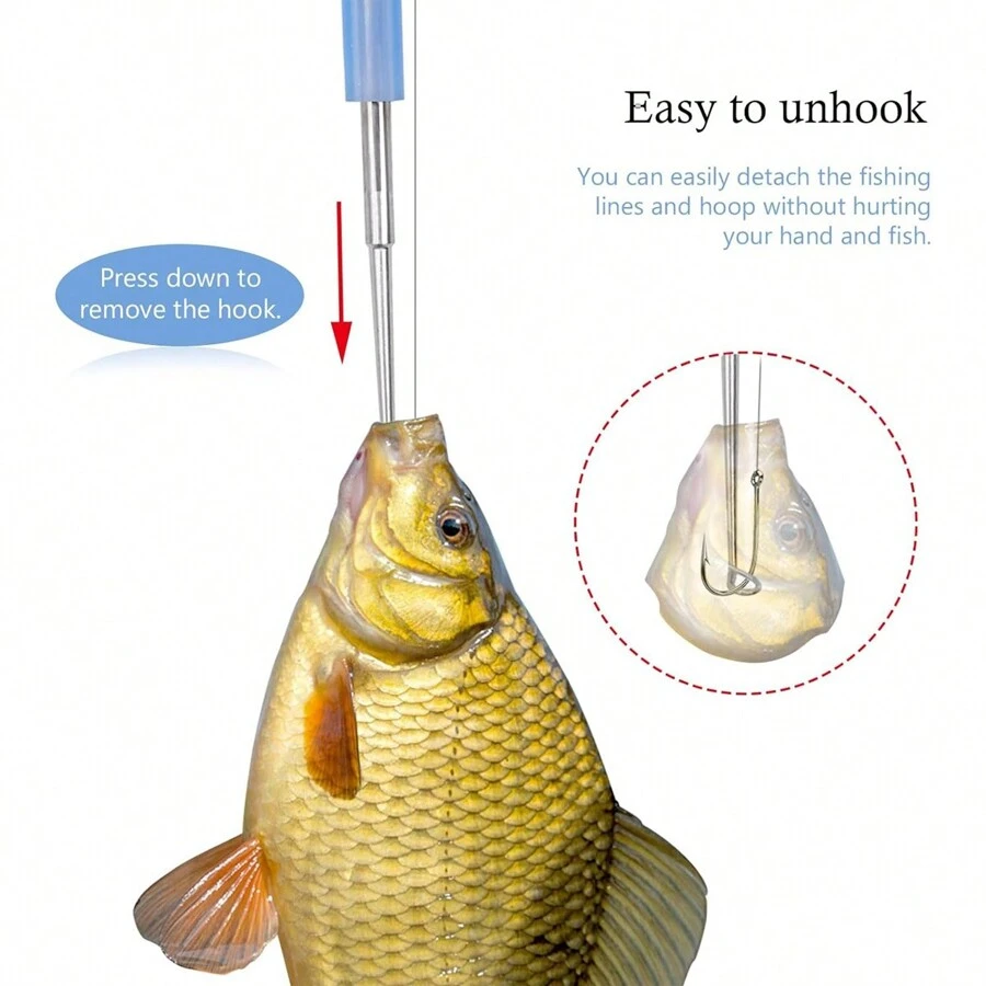 不锈钢鱼钩取出器钓鱼工具鱼钩取出器快速脱钩钓鱼用品