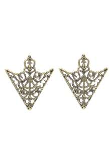 2 pièces Épingles vintage creuses en forme de col en V unisexe, accessoire de mode convenant pour un port quotidien et les fêtes