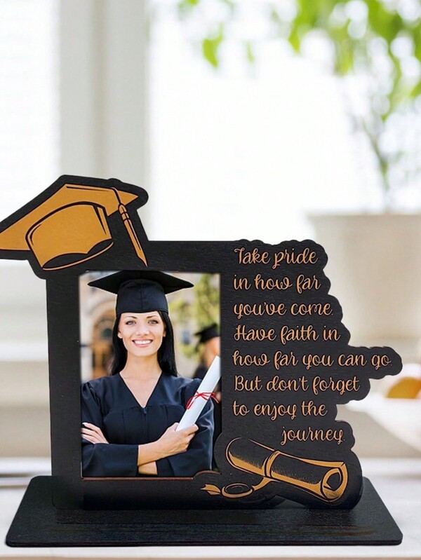 إطار صور تخرج خشبي ثلاثي الأبعاد إبداعي واحد