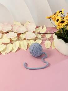 Juguete para mascotas para gatos, colorida bola de hilo tejida a mano con cascabel, solo para uso de mascotas