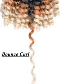 1pc/10pcs Synthetic Ombre Curly Crochet Braiding Hair Extensions, 8/12 Inch Small Curly Short Giant Jumbo Twist Braid Jamaican Bounce Crochet Braiding Hair, Pre-Twisted Short Curly Crochet Braiding Hair, Women Wigs - Multicolor - View 5