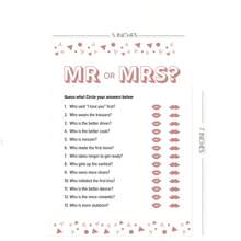 40Pcs Bridal Shower Games - Wedding Shower Games - Games Would She Rather Who Know The Bride Best What Did The Groom Say Mr. Or Mrs. Advice Game Cards For Wedding Party Favors (Pink / Floral /Blue Style)