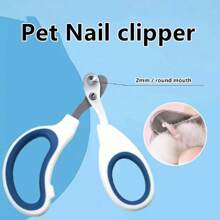 1 pièce Coupe-ongles pour chat et chien de compagnie avec meuleuse d'ongles en acier inoxydable, ciseaux de toilettage pour animaux de compagnie, coupe-ongles pour animaux de compagnie, fournitures pour ongles d'animaux de compagnie, couleur aléatoire