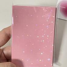 61x91mm 50pcs/Pack Bling Star Card Sleeves,Holo Postcards 3 Inch Top Load Bags Back To School - Multicolor - View 17