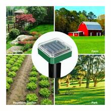 4x Solar Mole Repeller Vole Repeller Mole Trap Mouse Repellent Without Chemicals Waterproof And UV-Resistant 26 X 6 Cm (H X D) Prevent Moles, Mice, Rodents, Field Mice And Shrews - Black - View 3