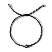 Minimalist Style Steel Ball Round 26 Letter Double Rope Women's Bracelet With Foldable Jewelry - QT-b23121301 - View 19