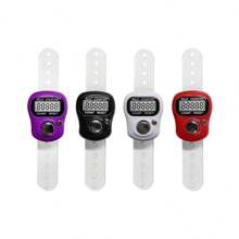 1 Peça Mini Contador eletrônico de dedos LED, Anel Portátil de Contagem de Contas Budistas, Manual e Preciso