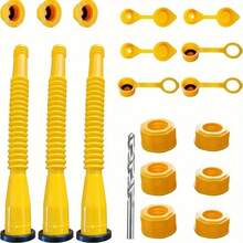 耐用的加油嘴替換配件-易於安裝，耐用的橡膠密封圈和鑽頭-1/2/5/10加侖 - 黃色 - 查看 3