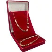 Women Necklace Sets - 白色 - 查看 3
