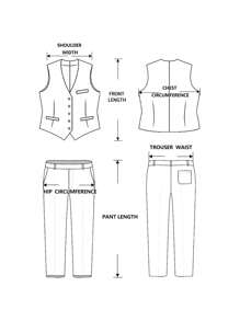 3 件套高端纯色男孩西装 - 背心 + 裤子 + 领结，适合婚礼、庆典和节日 - 藍色 - 查看 6