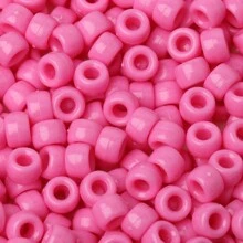 100pcs 6x9mm Rainbow Pony Beads Big Hole Beads Perfect For Bracelets DIY Kandi Jewelry Making Hand Crafts Hair Beads Jewelry Making Accessories