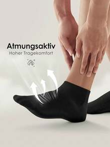 5 Pairs Men's Black Socks, Casual Sports Climbing Running Fitness Sweat-Absorbing Breathable Anti-Odor Anti-Slip Boat Socks, Short Socks For Students, For Gym, Fall