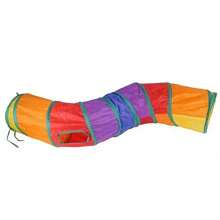 Rabbit Tunnel And Tube Foldable Rabbit Hiding Place, Small Animal Activity Tunnel Toy Suitable For Short Rabbits, Rabbits, Guinea Pigs, Kittens - Multicolor - View 14