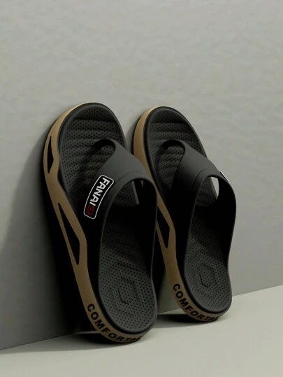 Summer Men's Outdoor Flip Flops, Casual Slipper For Walking, Beach And Couples, Open Toe Sandals