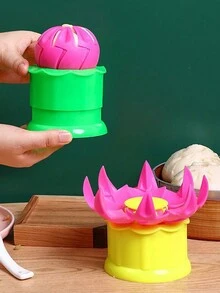 1入組包子製作器，塑料包子餃子模具，饅頭製作模具DIY糕點餡餅蒸餃工具，包子模，肉包壓餡機，塑料小麵點餡蒸包餃子製作模具，包子餡餅模具廚房工具烘焙用品 - 彩色 - 查看 6