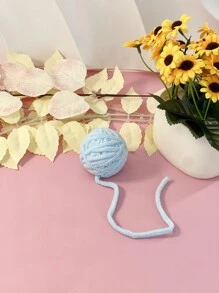 Juguete para mascotas para gatos, colorida bola de hilo tejida a mano con cascabel, solo para uso de mascotas