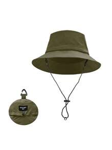FADZOYLE 1pc Waterproof Solid Adjustable Casual Bucket Hat For Outdoor Travel, Quick-Dry Cap Foldable Beach Fishing Hiking Safari Sun Hats For Women And Men Winter - Multicolor - View 26
