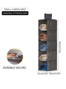 1pc 10-Tier Hanging Wardrobe Storage Box, Wardrobe Hanging Hook, Multi-Layer Hanging Storage Bag, Can Be Used To Store Bags, Hats, Underwear, Etc. Handmade Measurement May Have Slight Errors. - Multicolor - View 18
