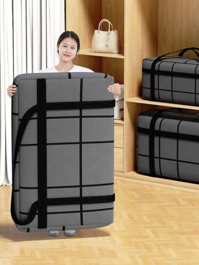 1PC Large Capacity, Multifunctional, Luggage And Sports, Miscellaneous, Moving, Upgraded And Thickened Puncture Resistant Fabric, Comfortable Handle, Design, Two-Way Alloy Zipper, Tight Stitching, Essential For Home And Travel For Travel, Makeup, Cosmetic, Vacation Organizer, Large Capacity Makeup Organizer Makeup Case, For Lipstick, Brush, Skincare, Mobile Phone, Coin, Small Items, For Home, Gift, Vacation And Festival Halloween Christmas Multifunctional Use,Boho Vibes