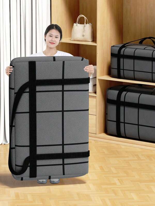 1PC Large Capacity, Multifunctional, Luggage And Sports, Miscellaneous, Moving, Upgraded And Thickened Puncture Resistant Fabric, Comfortable Handle, Design, Two-Way Alloy Zipper, Tight Stitching, Essential For Home And Travel For Travel, Makeup, Cosmetic, Vacation Organizer, Large Capacity Makeup Organizer Makeup Case, For Lipstick, Brush, Skincare, Mobile Phone, Coin, Small Items, For Home, Gift, Vacation And Festival Halloween Christmas Multifunctional Use,Boho Vibes